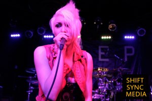 Layla Brooklyn Allman of Picture Me Broken singing to her audience at the Ace Of Spades Venue in Sacramento, CA